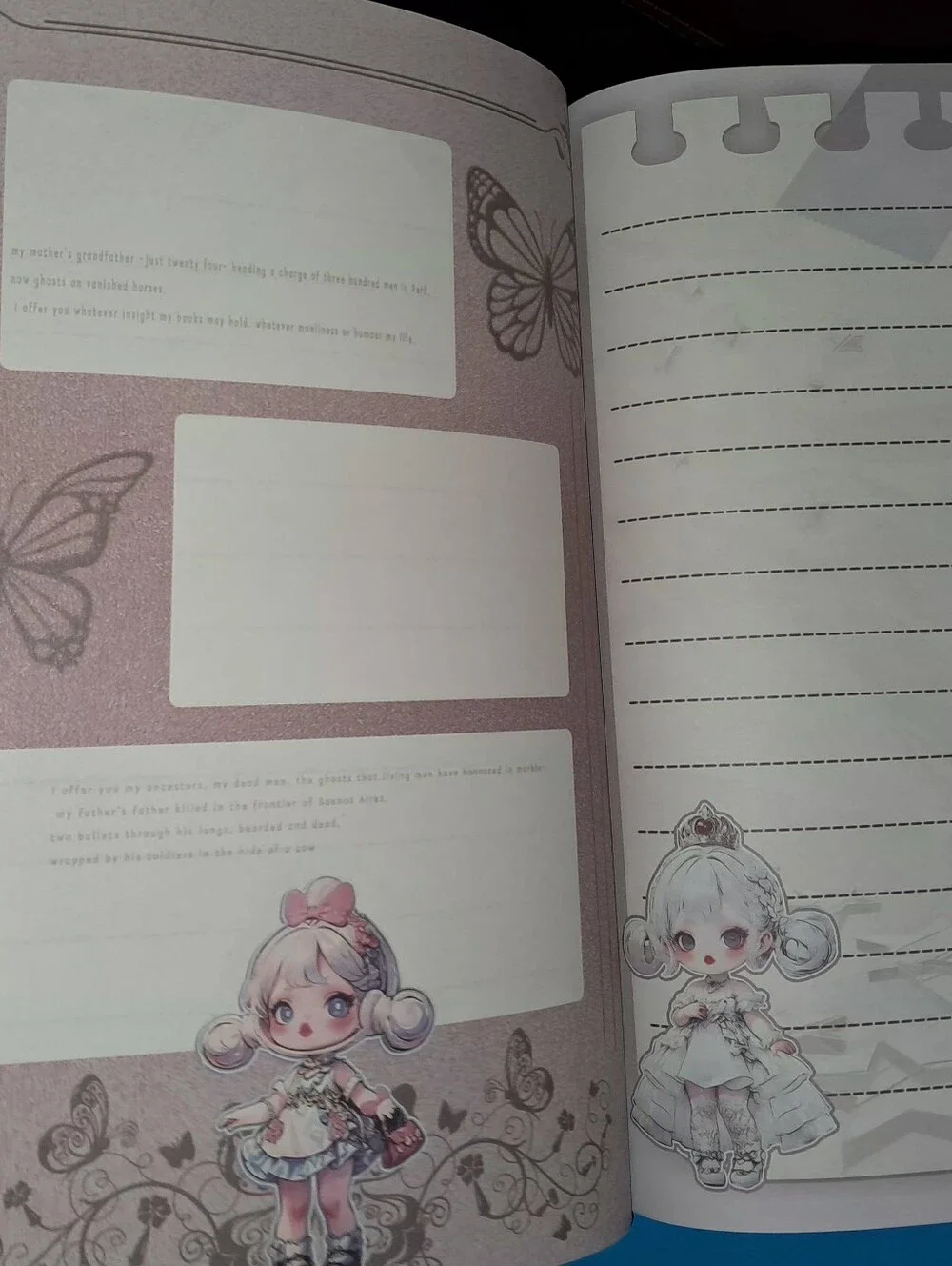 New! A4 Size Skullpanda Soft Cover Leather Like Notebook.